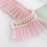 Lovely Pearl Veil Pet Collars