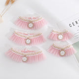 Lovely Pearl Veil Pet Collars