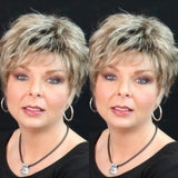 Fashion gold brown short wig